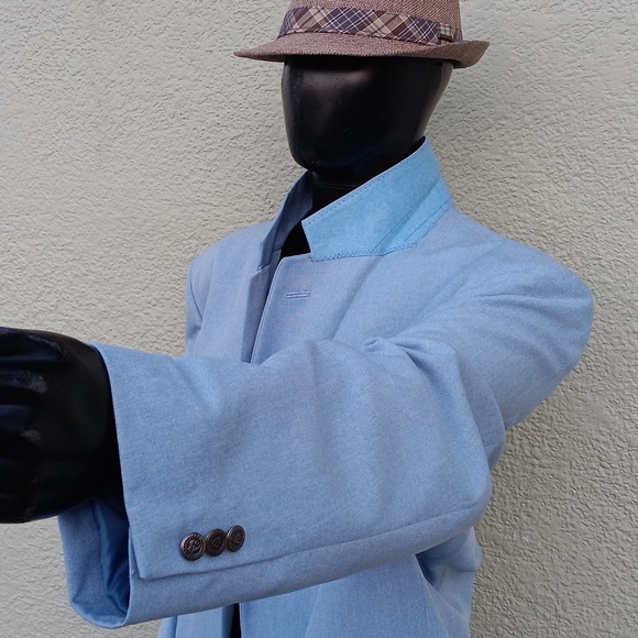 HABAND EXECUTIVE DIVISION MEN'S DELUXE (2) BUTTON BLAZER (CHINA) - Picture 3 of 17